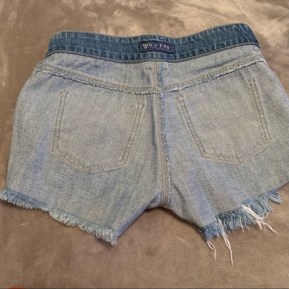 Guess Denim Distressed Shorts - Picture 12 of 13